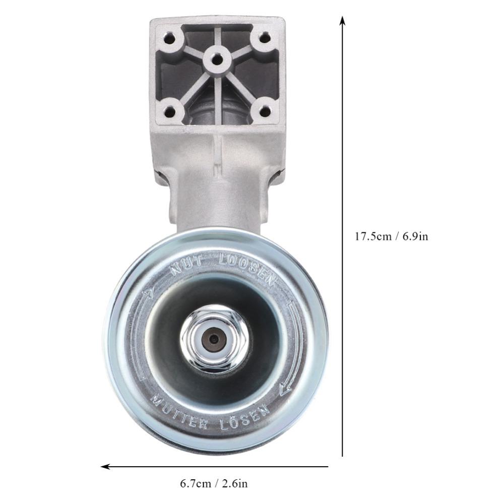 Compact Gearbox Gear Head Silver Brush Cutter Gearbox Durable Trimmer Gear Head