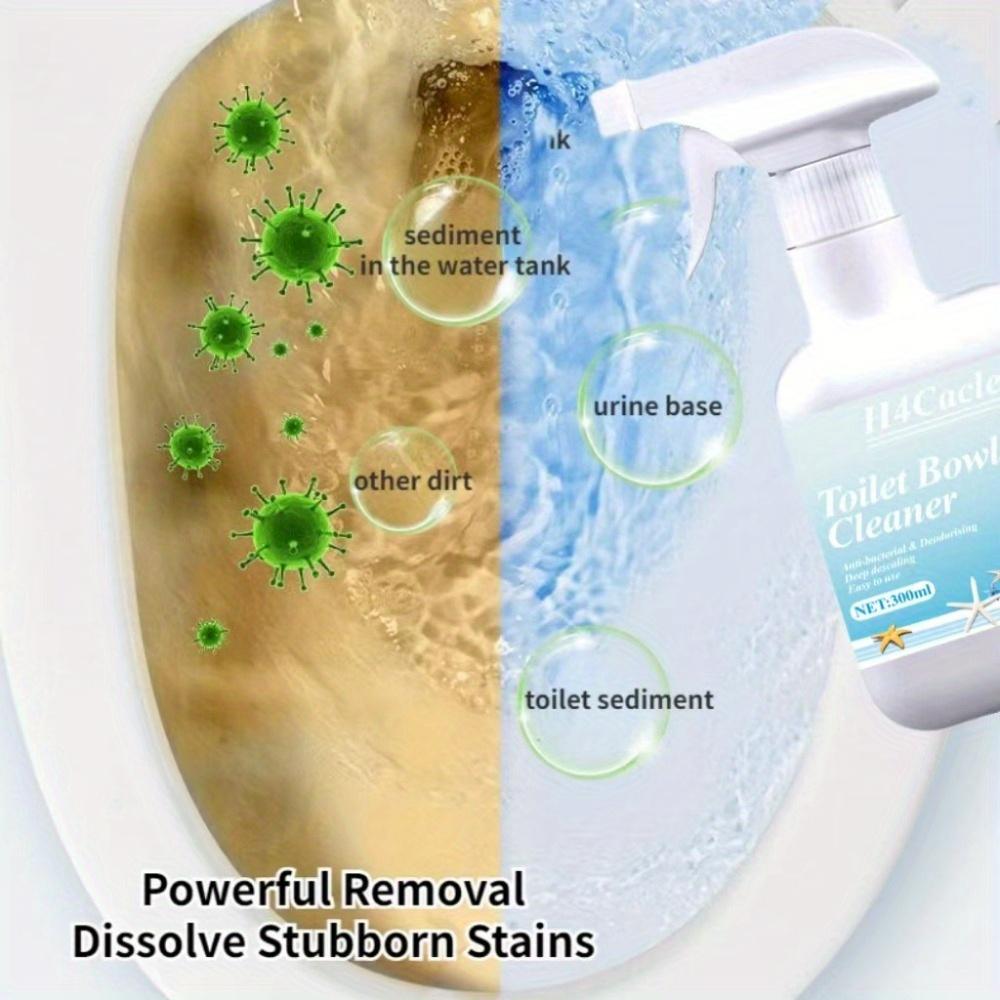 H4Cacle Multi-Purpose Toilet Bowl Remover Powerful Descaling Toilet Spirit Removes Odors Stains Scum Agent Tile Wall Yellowing Decontamination Removal