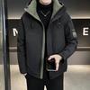 Пуховик из утиного пуха, утепленный, теплый на зиму, мужской и женский, с капюшоном, утиный, новый.