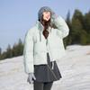 Sancai Women's Stand Collar 90% White Duck Down Puffer Jacket