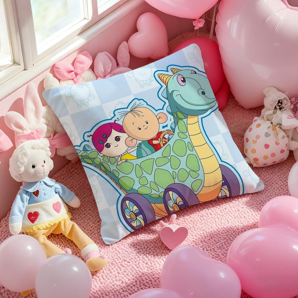 B-Big-Ear Tutu Anime Cushion Cover Pattern Printed Pillowcase for Living Room Sofa Cushion Cover & Bedroom Decor