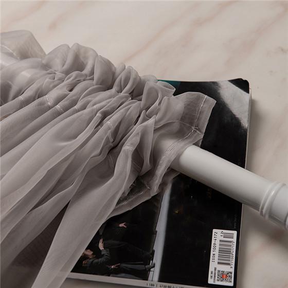 Практичный продукт Аддисон Тюлевые занавески Набор твердых панелей Штанга Чистая простая оконная ширма Ткань Многоцветная оконная ширма