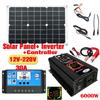 12V To 110V/220V Solar Panel System 12V Solars Panels Battery Charge Controller 4000W Solar Inverter Complete Power Generation