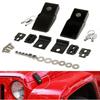 Car Accessories Stainless Hard Hood Lock Assembly Locking Hood Catch Kit Black FOR 2007-2018 Jeep Wrangler JK & Unlimited