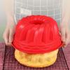 Silicone Chiffon Cake Mold 3D Baking Silicone Molds Round Fluted Tube Pans  for Gelatin