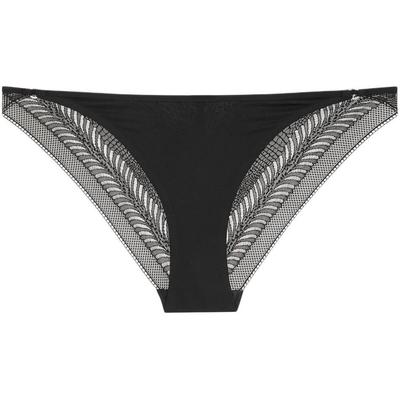 Минималистичное кружевное удобное нижнее белье Женское нижнее белье Черный QF7549AD-UB1