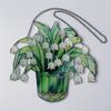 Hanging Art Crafts Acrylic Window Sun Catchers Stained Glass Hanging Lily Of Valley Suncatchers Garden Wind Chime