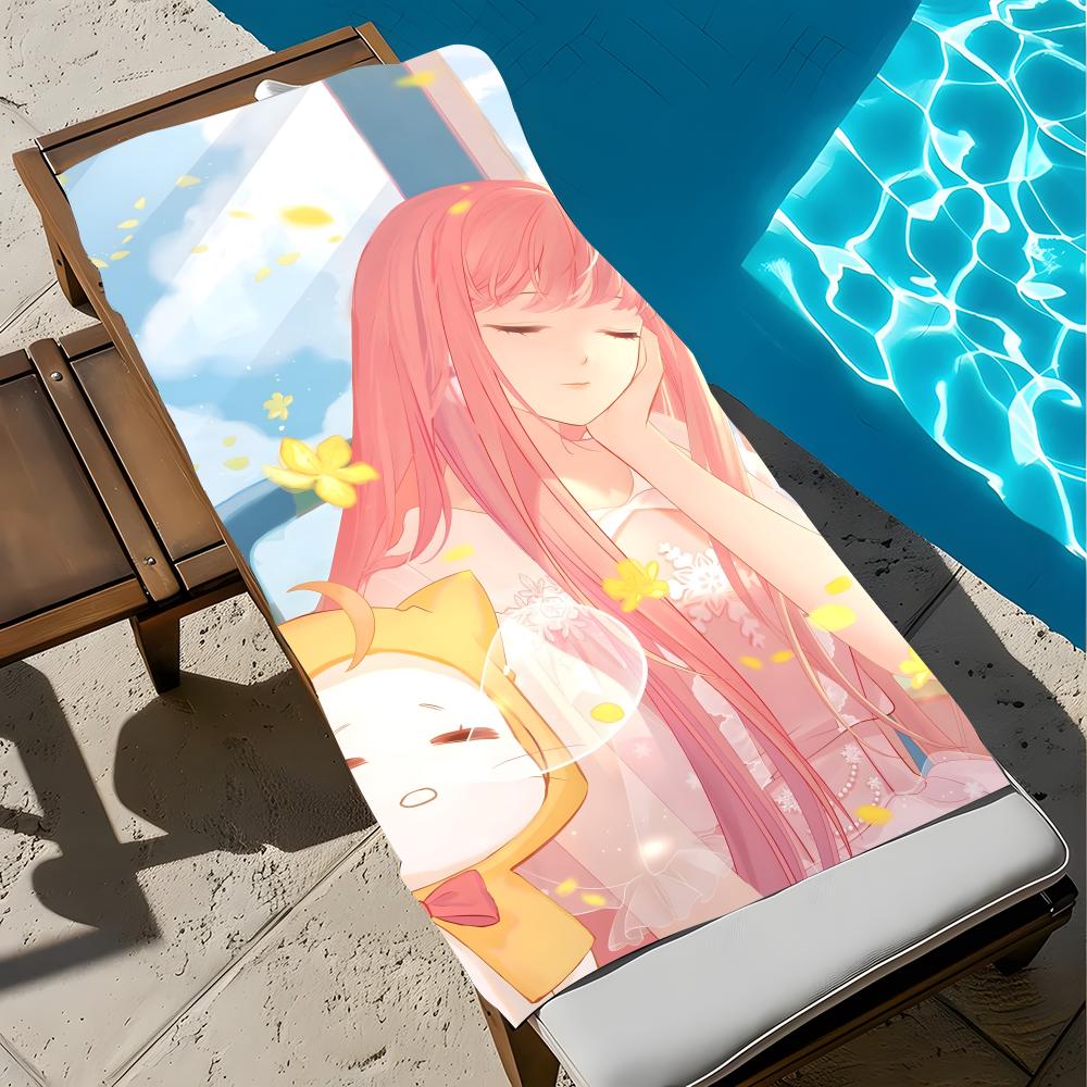 Полотенце Infinity Nikki Мягкое Полотенце для Бассейна Подарок для Путешествий Спортзал Душ Крутое Кемпинг Быстросохнущее Спортивное Большое Пляжное Полотенце