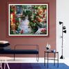 Cross Stitch Kit Waterside Town Pattern Colorfast Clear Print Anti-rust Needle Large Size DIY Cotton Home Decoration Handmade Embroidery Material Pack