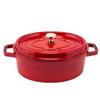 Staub Pico Cocotte Oval 27cm 1102706 Two Handed Pot Enamel Pot Oval Brater Cherry Pico Cocotte Stylish Pot Cooking Utensils Kitchen Supplies [Staub]