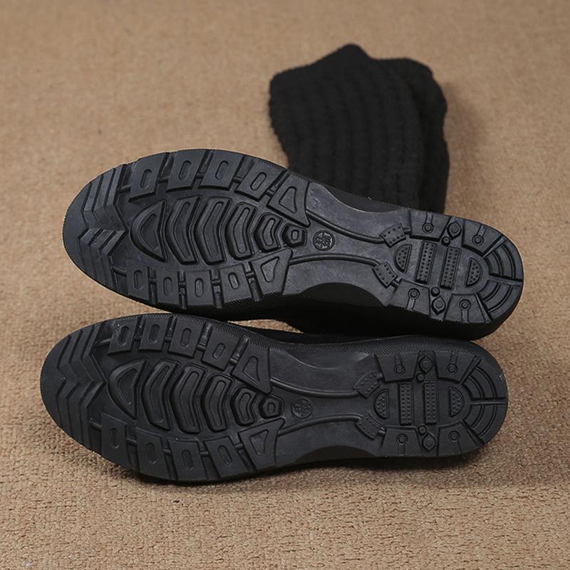 Сексуальные облегающие сапоги выше колена, женские осенне-зимние теплые высокие сапоги на среднем каблуке, женские слипоны из эластичной ткани, высокие сапоги до бедра