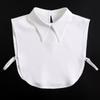 Classic Mens Shirt Fake Collar Detachable White Collars for Women Office Lady Work Half Shirt False Collar Clothing Accessories