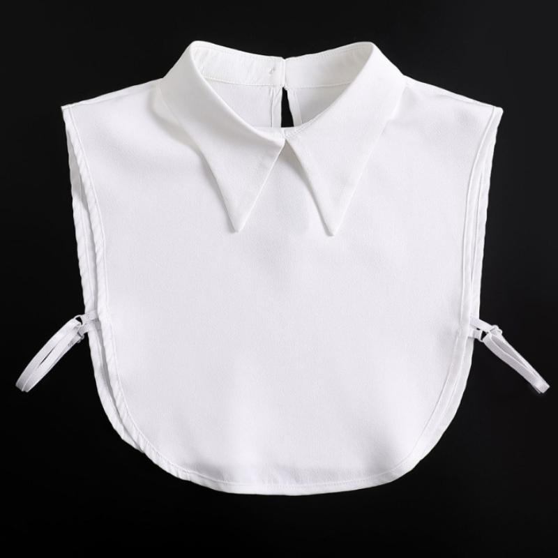 Classic Mens Shirt Fake Collar Detachable White Collars for Women Office Lady Work Half Shirt False Collar Clothing Accessories