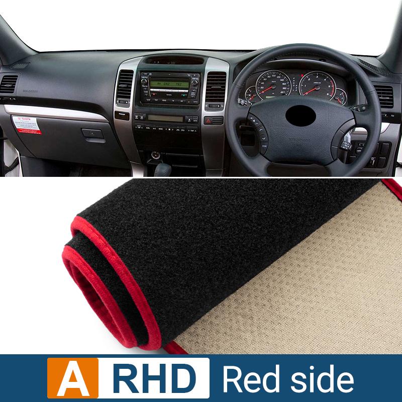 Автомобиль Для Toyota Land Cruiser Prado 120 J120 2003-2006 2007 2008 2009 Накладка на панель приборов Защита от света Коврик Анти-УФ Нескользящий коврик