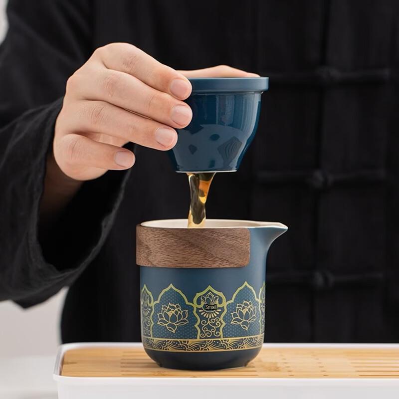 Портативный керамический дорожный чайный набор Lailuo