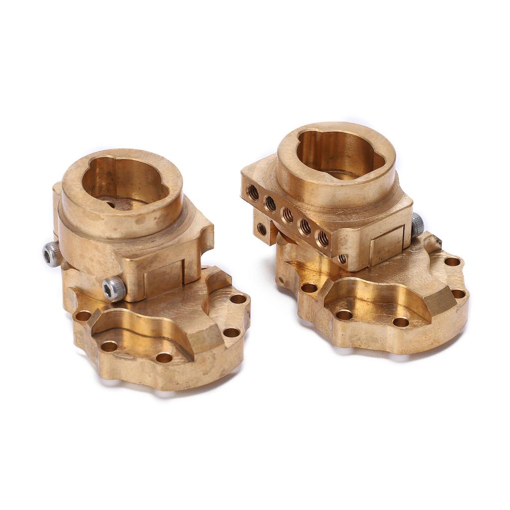 2pcs RC Brass Rear Inner Portal Housing Cover and Portal Drive Axle Mounts for TRX?4 RC Car
