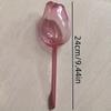 8 Pcs Pink Tulip Plastic Watering Globes, Narrow Neck Slow Drip Self Watering for Indoor Outdoor Potted Plants and Hanging Baskets