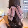 Hairpins Fashion Headwear Ponytail Holder Women Hair Clip Bow Spring Clip Korean Hairgrip Bowknot