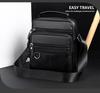 Men's Vertical Shoulder Bag: Business Casual Multi-compartment Backpack Briefcase