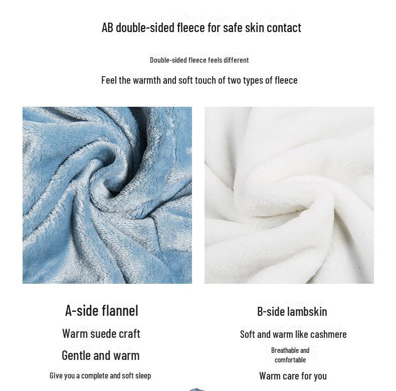 Спальный мешок с капюшоном Shark Flannel: Милое мультяшное цельное пижамное одеяло