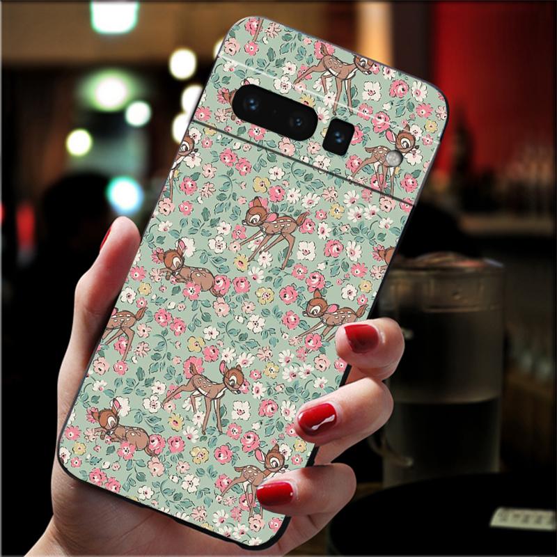 For Google Pixel 10 9 Pro XL Silicone Phone Soft Case For Google Pixel 9A 8A 7A 6A 5 Cover Shell cute sika deer