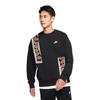 Nike Sports Breathable New Chinese Style Embroidered Versatile Letter Logo Round Neck Sweatshirt Unisex Sweatshirt Black BV2667-010(TEAM702-A10)