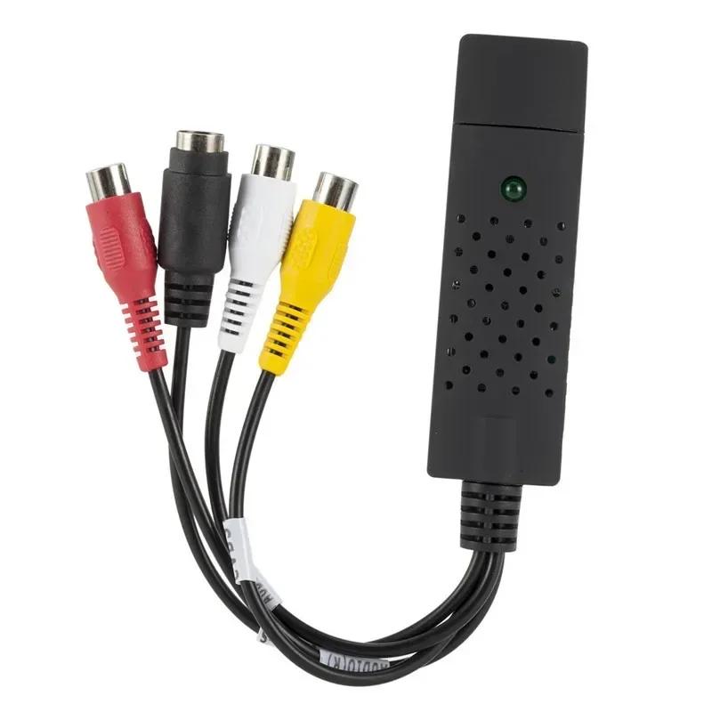 USB 2.0 Конвертер VHS в DVD Преобразователь Аналогового Видео в Цифровой Формат Аудио Видео DVD VHS Запись Захват Карта Качество ПК Адаптер