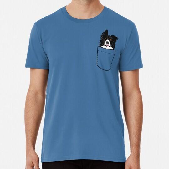 Border Collie Dog In Your Pocket Size S to 5XL Made in the USA T-Shirt