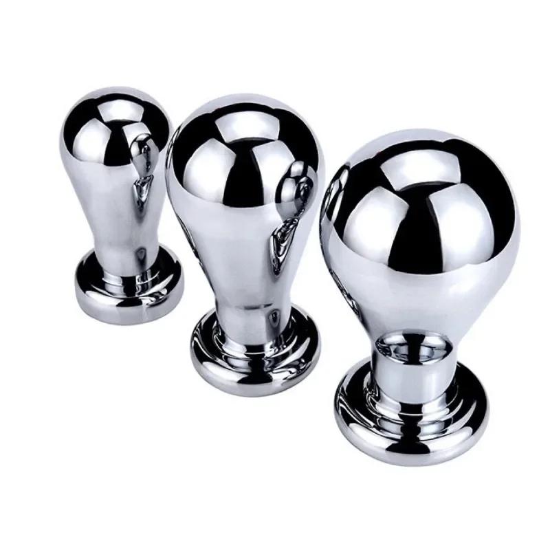 Модель с металлической подсветкой анального большого анала Тотио де асеро неокисляемый Menores Menores Anales Dildo de consolador ADU