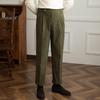 Retro Corduroy High-Waisted Suit Pants: Versatile Japanese Drape for Autumn and Spring