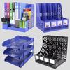 Four-Tier Plastic File Holder & Desktop Storage Organizer.