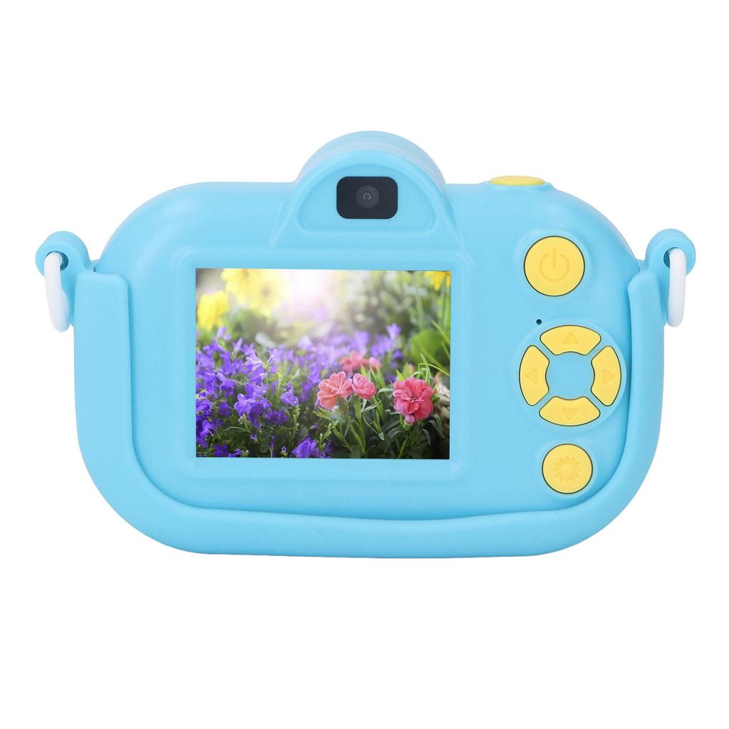 Cute Camera 12MP Digital Video Camera 2in IPS Screen Multifunctional Front Rear Lens 1080P Selfie