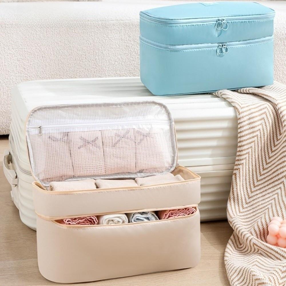 Portable Underwear Organizer 3-in-1 Travel Organizer Modern Cosmetics Bag Home Storage