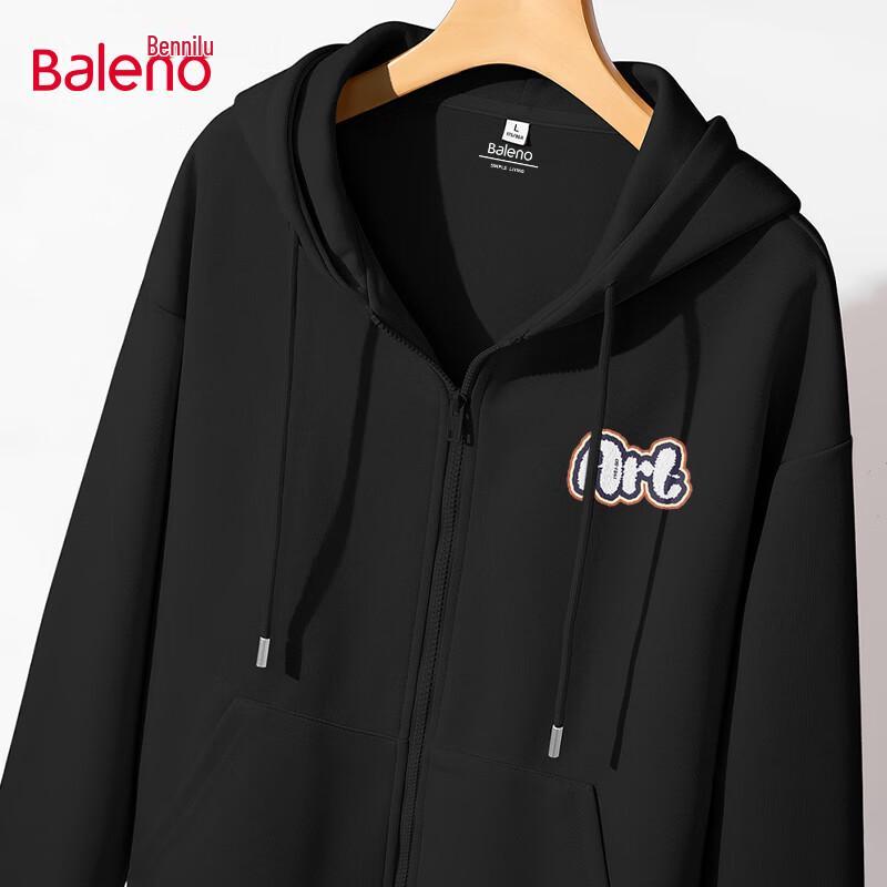 Baleno Men's Relaxed Fit Hooded Zip Sweatshirt Jacket