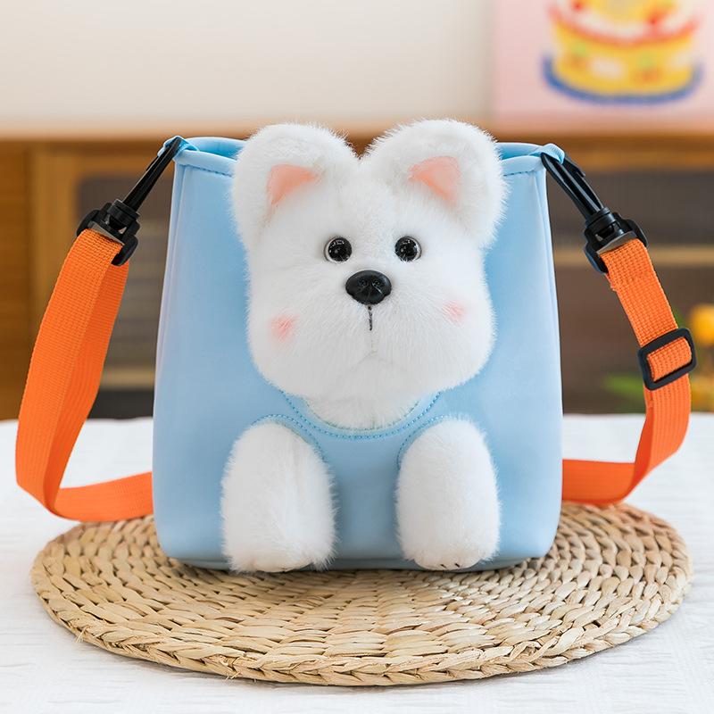 New Pet Peek-a-boo Series Cute Plush Doll Multi-purpose Plush Toy Cute Dog Backpack Series