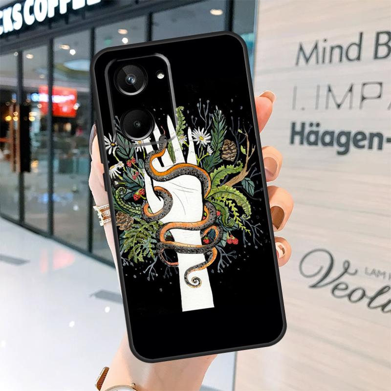 Hand Snake Case For Realme 15 14 13 12 11 Pro Plus GT6 GT7 Pro C55 C51 C35 C53 C61 C65 C67 C63 C71 C75