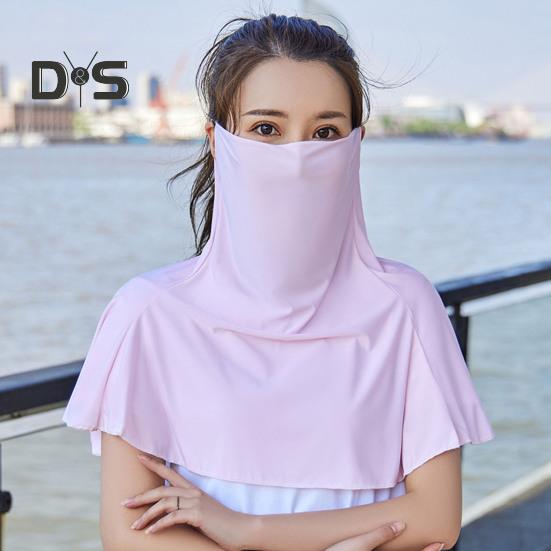Солнцезащитный щиток для лица Ice Silk Защита шеи Летняя защита для верховой езды Активный отдых на свежем воздухе Путешествия шейный платок