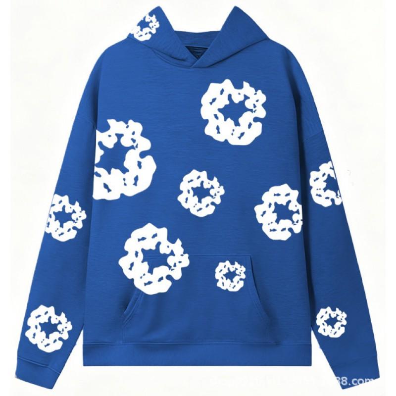 Streetwear Hoodie Set Women Kapok Print Loose Fit Long Sleeve Casual Outfit
