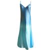 Women's Ladies Plus Size Loose Stripe Sleeveless V-Collar Long Dress Maxi Dress