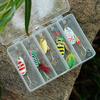 Fishing Jig 5Pcs with Box Metal Jigging Fishing Lures Lead Hooksl Spinner Bait Jigging Spoon Lure