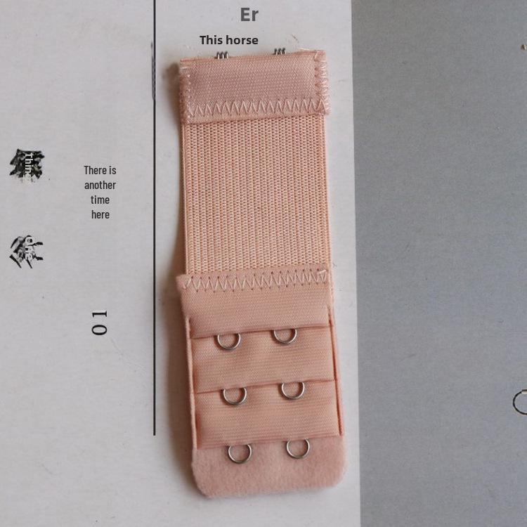 Удлинитель бюстгальтера с двумя крючками из нержавеющей стали, три ряда эластичной резинки.