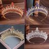 European and American Temperament Bridal Crown Luxury Full Diamond Golden Crown Birthday Party Crown Headband Bridal Crown High-end