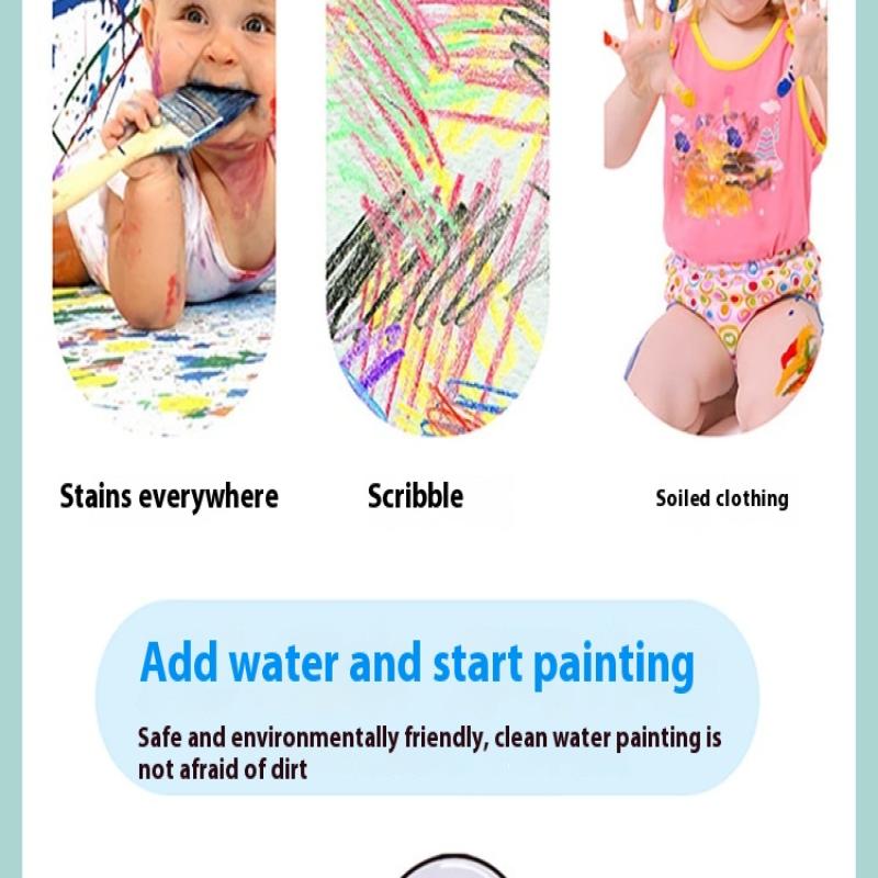 1 Книга+1 Ручка Многоразовая Книжка-раскраска Книга для рисования водой Сенсорная Раннее развитие Пазл Игрушки для рисования