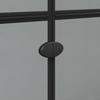 Walk In Shower Screen Black 70 x 6.5 x 190 cm
