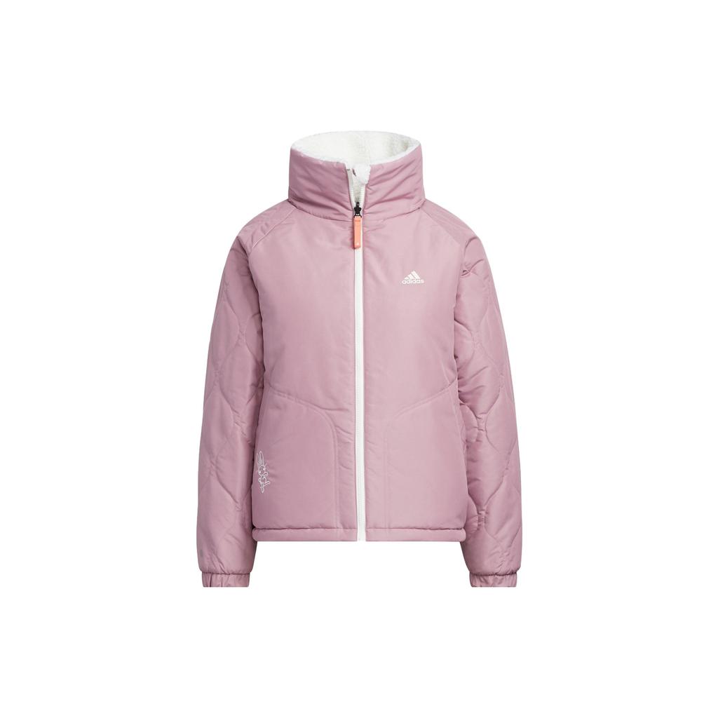 Adidas Cny Series W Y23 Rvsb Pd J Двусторонняя спортивная повседневная хлопковая куртка Женская куртка Han-Jade-White HY7217