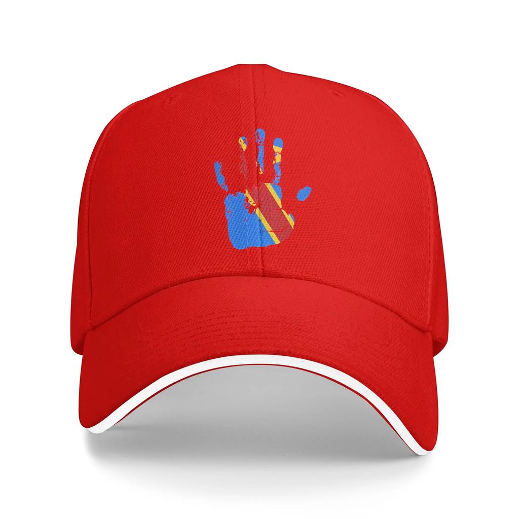 The Congo Flag Palm Baseball Cap Fashion Unisex Unisex Hip Hop Hats Sun Custom DIY Hiking Fishing Baseball Caps Birthday Gift