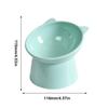 Поднятая наклоненная миска для корма и воды для домашних животных, пластиковая миска для кормления кошек и собак с широким ободком и устойчивым основанием для ежедневного использования сухого корма и воды, для домашних зон кормления питомцев