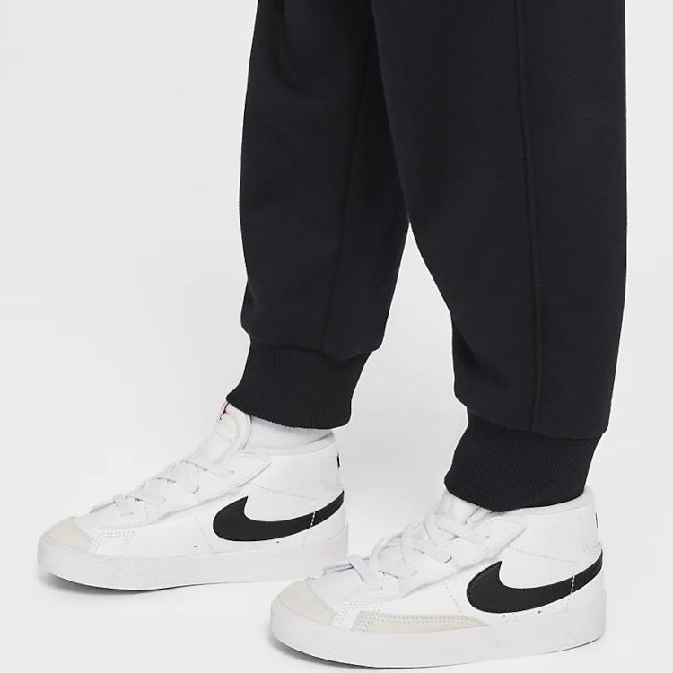 Nike Брюки полной длины Логотип бренда Удобная вязаная ткань с флисовой подкладкой Черный Для младенцев и малышей IB2542-010