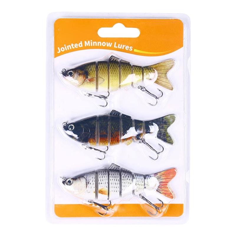 Multi Jointed Crankbaits 6 Segment Hard Baits Trout Lures Swimbait Minnow Fishing Lures Wobbler Fishing Tackle