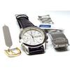 Seiko Chronograph Watch Genuine Leather Belt Set Domestic Seiko Officially Distributed Product White SND363P1